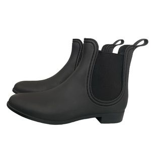 Jeffrey Campbell Havana Last black ankle rain boot Size 7 EUC